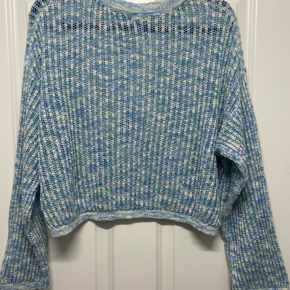 Promesa Multicolor Open Knit Oversized Sweater - Picture 2 of 8